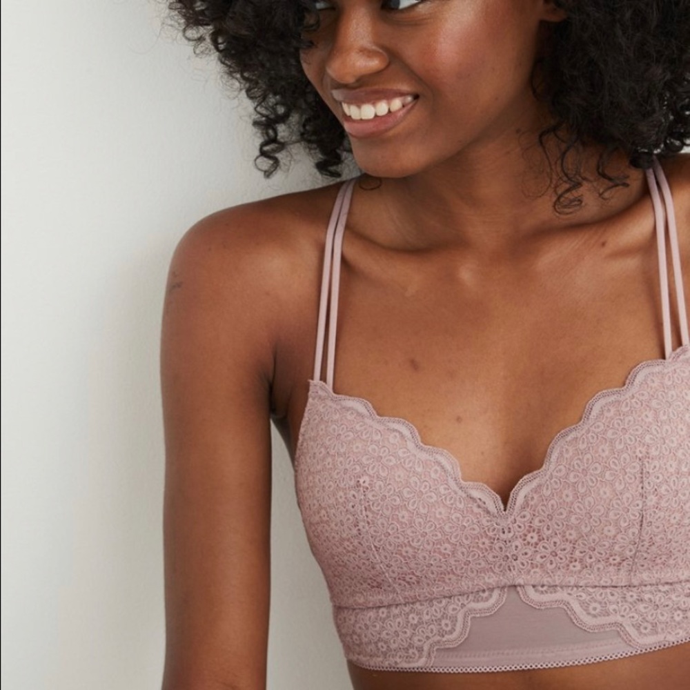 Aerie wireless longline push up bra